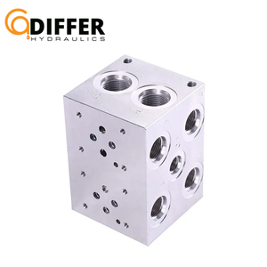 Vanne hydraulique en acier et aluminium, bloc de verre en mosaïque, débardeur hydraulique, nano bloc NG6 - Product Image 3