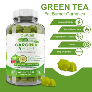 Bổ sung chế độ ăn uống hữu cơ Garcinia Cambogia Gummies chất béo mỏng Burner Garcinia Cambogia chiết xuất Gummies - Product Image 2