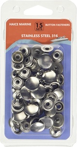 Stainless Steel 316 Marine Canvas Tent Clothes Bag Snap Button Fastener 15x14mm 3pcsx10sets Blister Packing <b>Yacht</b> Boat Hardware - Product Image 5