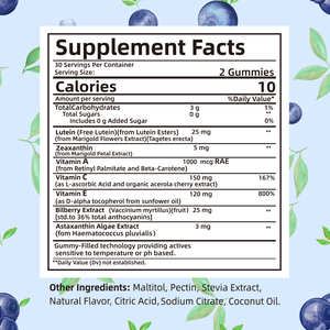 OEM Vegan luteina zeaxantina integratori di gummie antiossidante luteina Gummies supplemento - Product Image 5