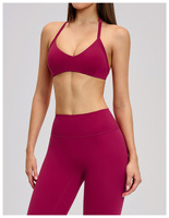 SHELL Novedades: Sujetador deportivo transpirable con cuello en U, espalda hermosa, almohadillas extraíbles y absorción del sudor para gimnasio y yoga.