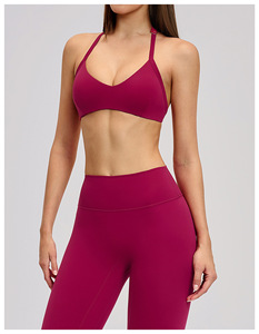 SHELL Novedades: Sujetador deportivo transpirable con cuello en U, espalda hermosa, almohadillas extraíbles y absorción del sudor para gimnasio y yoga. - Product Image 3