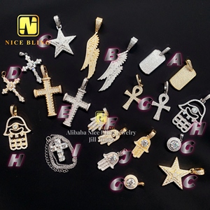 Bottom Factory Price Protection Charm <strong>Angel</strong> <strong>Wings</strong> Moissanite <strong>Pendant</strong> Pass Diamond Tester Moissanite Hip Hop <strong>Pendant</strong> - Product Image 4