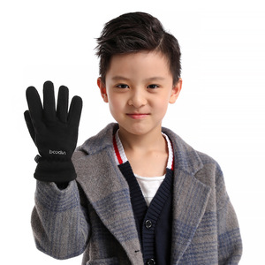 Boton Children's Cycling <b>Gloves</b> Black Touchscreen Non Slip <b>Warm</b> Outdoor Use - Product Image 3