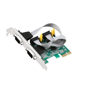 Tarjeta serial con cable externo <span class=keywords><strong>PCI</strong></span> <span class=keywords><strong>Express</strong></span> RS232 DB9 (2S) de 2 puertos con salida de alimentación de 5V/12V 240Mbps Producto en stock - Product Image 1