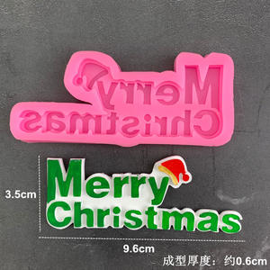 แม่พิม<span class=keywords><strong>พ</strong></span>์ซิลิโคนสำหรับอบในครัวเรือนของตกแต่ง<span class=keywords><strong>เค้ก</strong></span>สุขสันต์วันคริสต์มาสสุขสันต์วันคริสต์มาส - Product Image 4