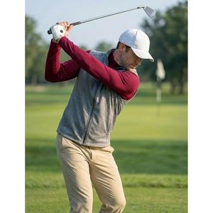 Custom Mens Mock Turtleneck <b>Long</b> <b>Sleeve</b> Thermal Baselayer Lightweight Athletic Fit <b>Undershirt</b> For Cold Weather Sports - Product Image 5