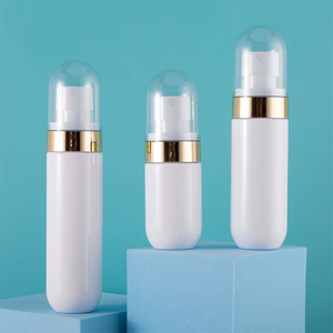 40ml 60ml 80ml en plastique en forme de <span class=keywords><strong>capsule</strong></span> blanc brume maquillage réglage vaporisateur bouteille d'eau émulsion presse type lotion bouteille vide - Product Image 5