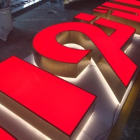 Haute qualité Led affaires 3D Logo signe publicité visage éclairage canal lettres signes extérieur