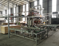 Presse à chaud de stratification de mélamine à cycle court à vendre Machine de placage de bois Machine de fabrication de mélamine MDF