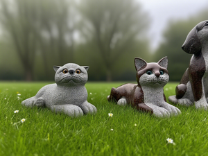 記念ペット墓石のための創造的なデザインの墓石磨かれたカスタマイズされた犬の形の記念碑 - Product Image 5