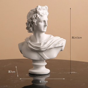 Tác phẩm điêu khắc nghệ thuật phong cách Bắc Âu nhựa nổi tiếng Hy Lạp bức tượng Roman Bust David Venus tượng cho Máy tính để bàn trang trí phòng thu trang trí nội thất - Product Image 5
