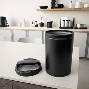 Cubo de basura de cocina interior de acero inoxidable inteligente de 50L, tecnología de Sensor electrónico, parte superior abierta para el hogar, oficina, baño y dormitorio - Product Image 2