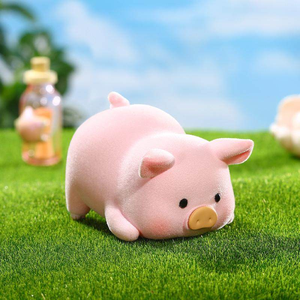 Produits tendance Nouveautés - Figurine de jouet en boîte aveugle rose floquée de la série quotidienne de cochons mignons authentique en stock - Product Image 4