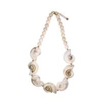 Collier Bohème Tendance avec Perles, Breloques Coquillages et Plaqué Or pour Femme, en Acier Inoxydable 316L, Design Durable, Idéal pour les Fêtes