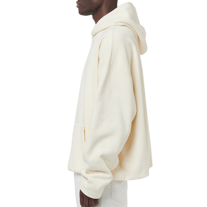 Sweat-shirts pour hommes en coton d'automne et d'hiver, sans cordon de serrage, surdimensionnés, décontractés, à épaules tombantes, amples, pour le sport - Product Image 2