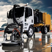 Machine d'enlèvement de marquage routier de nettoyage d'eau à haute pression équipement de nettoyage de ligne de lavage de chaussée UHP