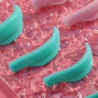 Patchs de rehaussement de cils verts en gel de silicone doux et réutilisables, tiges de permanente en silicone personnalisées OEM pour extensions de cils et recourbe-cils