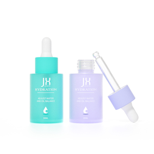 Hot Bán Bán Buôn Tùy Chỉnh In Ấn Mỹ Phẩm Chăm Sóc Da Tinh Dầu Chai 30Ml 50Ml Rỗng Frosted Thủy Tinh Màu Tím Chai Nhỏ Giọt - Product Image 3