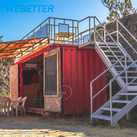 Restaurant modulaire extérieur WEBETTER en acier préfabriqué, bar de rue, café, restaurant modulaire en conteneur d'expédition
