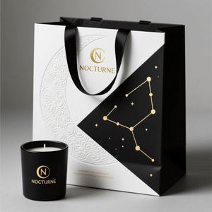 Bolsas de Papel Kraft Blancas Personalizadas con Asas para Compras y Empaque de Regalos - Product Image 1