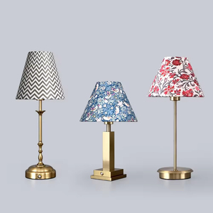 Lampenschirm-Hersteller Moderne Handgefertigte Stoffschirme Faltbare Tischlampe E14/E27 Fassung Kabellose Innenbeleuchtung Umweltfreundliche Hotellampe - Product Image 2