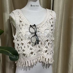 Nouveau Style ethnique dentelle accessoires bande bricolage à la main vêtements accessoires <span class=keywords><strong>carré</strong></span> coton fil main crochet broderie - Product Image 6