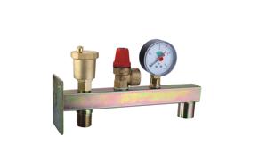 Ensemble de soupape de sécurité en laiton standard <span class=keywords><strong>avec</strong></span> structure de régulation hydraulique manuelle de manomètre pour l'<span class=keywords><strong>eau</strong></span> pour des applications générales - Product Image 3