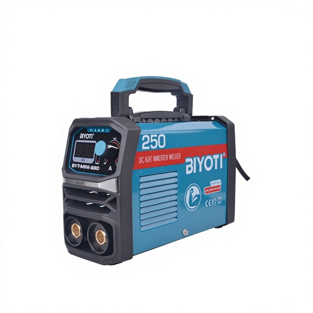 BIYOTI Industrial Portable 220v Inverter Mig Welding Machine 250 Amp Ac Dc Brass Gasless Welding Machine for 2 In1