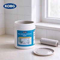 Peinture acrylique à base d'eau à changement de couleur pour carrelages, meubles, murs, résistante au frottement, imperméable, faible teneur en COV, plus de 10 000 cycles, revêtement durable