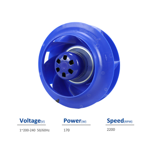 พัดลมระบายความร้อนแบบแรงเหวี่ยงสำหรับตู้ AHU รุ่น ZIEHL-ABEGG RH22V-4IP.ZC.BR 177320 200-240V 50/60Hz 170W 1.75-1.45A 2860RPM - Product Image 2