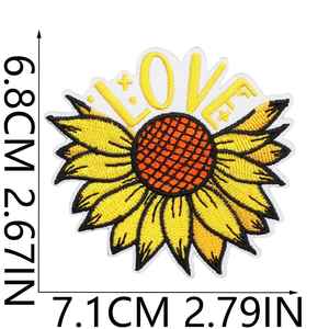Parches Termoadhesivos de Girasol con Frases Inspiradoras y Bordado de Girasol - Product Image 4