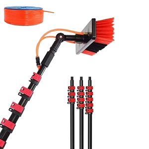 Poste de Limpieza Profesional con Alimentación de Agua de 12 a 32 Pies, Poste de Extensión Telescópico Ajustable, <span class=keywords><strong>Kit</strong></span> de Cepillo de Limpieza con Alimentación de Agua - Product Image 1