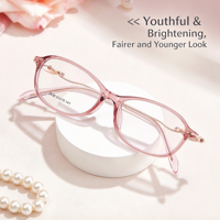 2630 Kacamata Wanita Trendy High-end untuk Kegunaan Sehari-hari dengan Bingkai Lebar 4mm, Kompatibel dengan Lensa Presbyopia