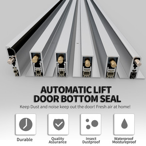 Joint <span class=keywords><strong>de</strong></span> <span class=keywords><strong>bas</strong></span> <span class=keywords><strong>de</strong></span> <span class=keywords><strong>porte</strong></span> en <span class=keywords><strong>aluminium</strong></span> TOBS Factory automatique à fermeture sous pression, insonorisant, anti-incendie/anti-fumée et garantie <span class=keywords><strong>de</strong></span> 3 ans - Product Image 2