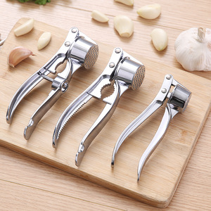 Garlic Press Manual Stainless Steel <b>Kitchen</b> Tool For Mincing Garlic With Peeler Function Household Use - Product Image 1