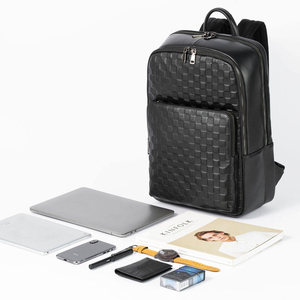 Luxuriöser Hochwertiger Echtleder-Rucksack Große Kapazität Neuer Designer Herren Laptop-Rucksack <span class=keywords><strong>15</strong></span> Zoll Geschäftsreise-Tasche - Product Image 6