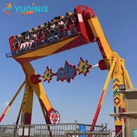 Manège à sensations fortes à 360 degrés pour parc d'attractions extérieur, équipement d'amusement de fête foraine personnalisable, manèges Top Spin