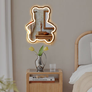 Lampe LED personnalisée Neonawall avec impression UV <span class=keywords><strong>de</strong></span> photos et noms, lumière blanche chaude, veilleuse <span class=keywords><strong>de</strong></span> <span class=keywords><strong>nuit</strong></span>, utilisation en chambre, télécommande à intensité variable - Product Image 4