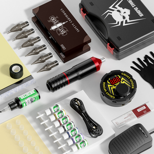 Máquina de tatuaje rotativa profesional, Kit de tatuaje, máquina de tatuaje con Motor automático <span class=keywords><strong>para</strong></span> <span class=keywords><strong>principiantes</strong></span>, gran oferta - Product Image 1