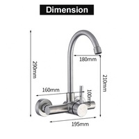 Robinet de cuisine thermostatique moderne à monobloc en acier inoxydable, mitigeur eau chaude et froide, prix de gros usine