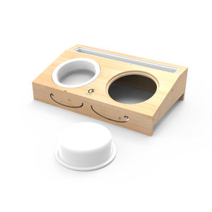 ชามและเครื่องให้อาหารสัตว์เลี้ยงทำจากพลาสติกที่ยกสูงสำหรับสุนัขทรงโค้งมนสินค้าใหม่เป็นมิตรกับสิ่งแวดล้อม - Product Image 4