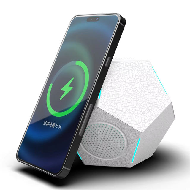 Powerful Bass Bluetooth Speaker Wireless Charger RGB Outdoor Party Music Box Waterproof Portable