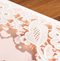 Carte d'invitation de mariage personnalisée de luxe, logo personnalisé, texte, impression dorée sur papier