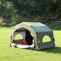 Tente Gonflable Révolutionnaire Oxford Quatre Saisons à Montage Automatique Grande et Spacieuse Multi-Espaces pour Camping en Plein Air et au Bord du Lac