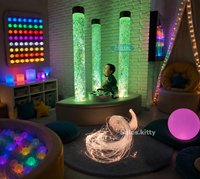 Kit de thérapie sensorielle par stimulation visuelle à tubes multi-bulles à fibres optiques, à changement de couleur, pour la salle sensorielle et les outils pour l'autisme