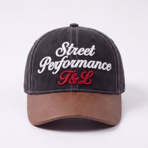 Casquette de baseball en daim personnalisée T&L à 6 panneaux, impression par transfert thermique, broderie en tissu, motifs animaux/lettres, unisexe, pour adulte, vente en gros - Product Image 2