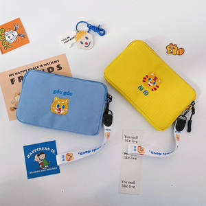 Ins Korean Cartoon Cute Coin Purse Girls' Small Zipper Wallet Polyester Pouch Phone Change Handheld Mini Clutch Bag - Product Image 1