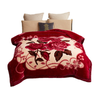 Couverture en vison personnalisé, 100% Polyester Royal et espagnol