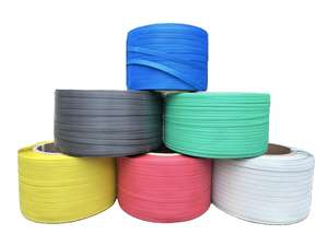 Fabricante, venta al por mayor, materiales de embalaje de Taiwán, 12Mm, 0,6-0,9mm de espesor, banda de flejado de PP en relieve, completamente automática/Manual para - Product Image 2